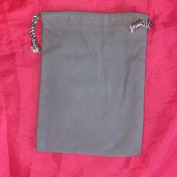 Light Gray draw string velvet NEIMAN MARCUS Jewelry bag vintage celebrity design - Picture 5 of 5